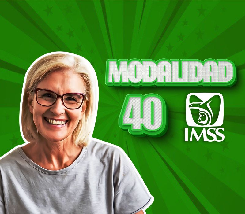 Mujer próxima a pensionarse con la Modalidad 40 del IMSS