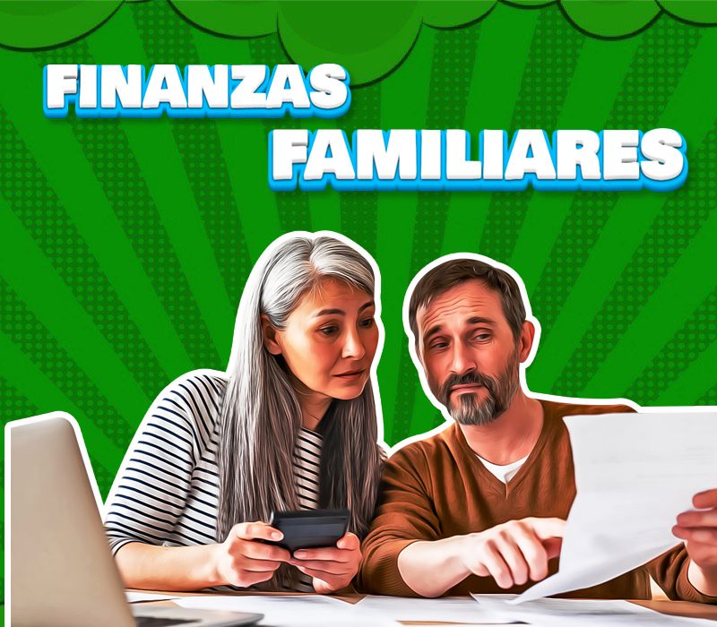 pareja de adultos mayores organizando sus finanzas familiares