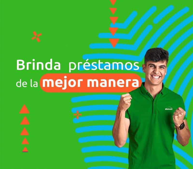 promotor brindando préstamos para jubilados