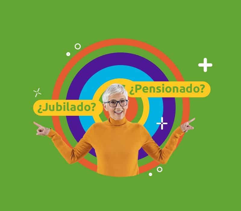 Persona diferenciando a jubilados y pensionados