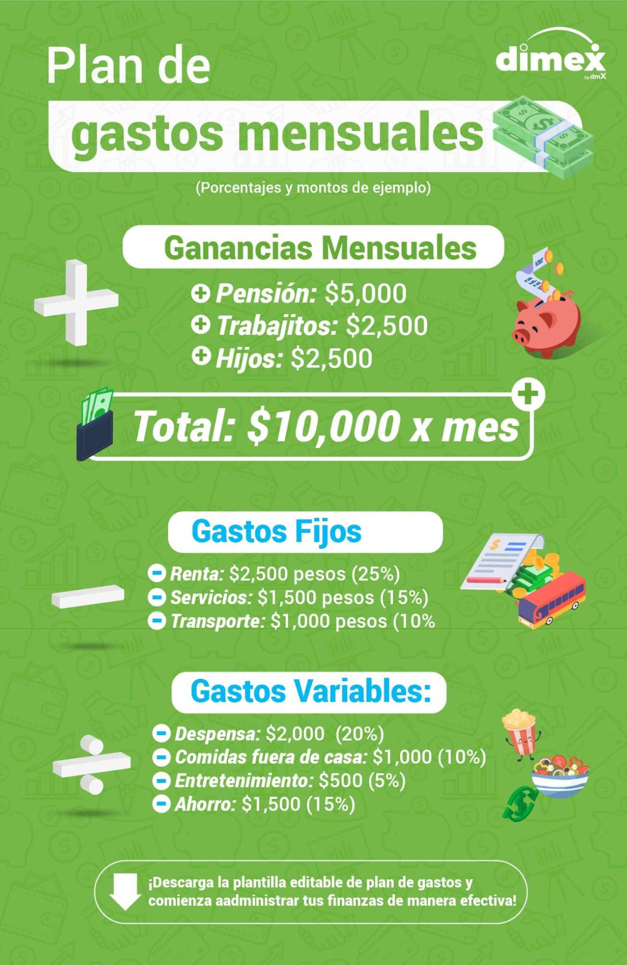 Control de gastos personales Descarga tu plantilla